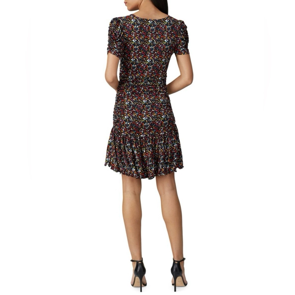 Tanya Taylor Multicolor Floral Effie Ruched Dress - size Medium - Picture 3 of 16